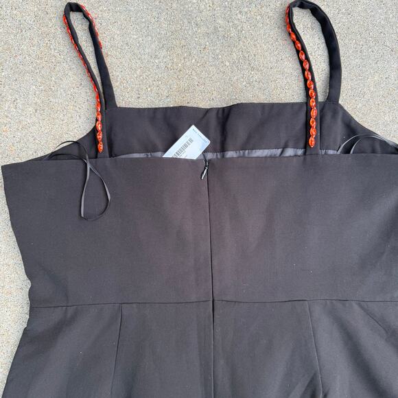 Nasty Gal Premium Black Multi Color Gem Hand Embellished Jumpsuit NWT US Size 14 - Picture 11 of 12